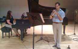 Recording Tom Hooten, trumpet and Rebecca Wilt, piano Kennesaw State University, GA, 2010