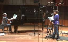 Robert Spano and Jessica Rivera recording at Oberlin, OH Spano Holderlin-Lieder 2013